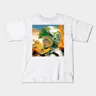 We Are Floating In Space - 53 - Sci-Fi Inspired Retro Artwork Kids T-Shirt